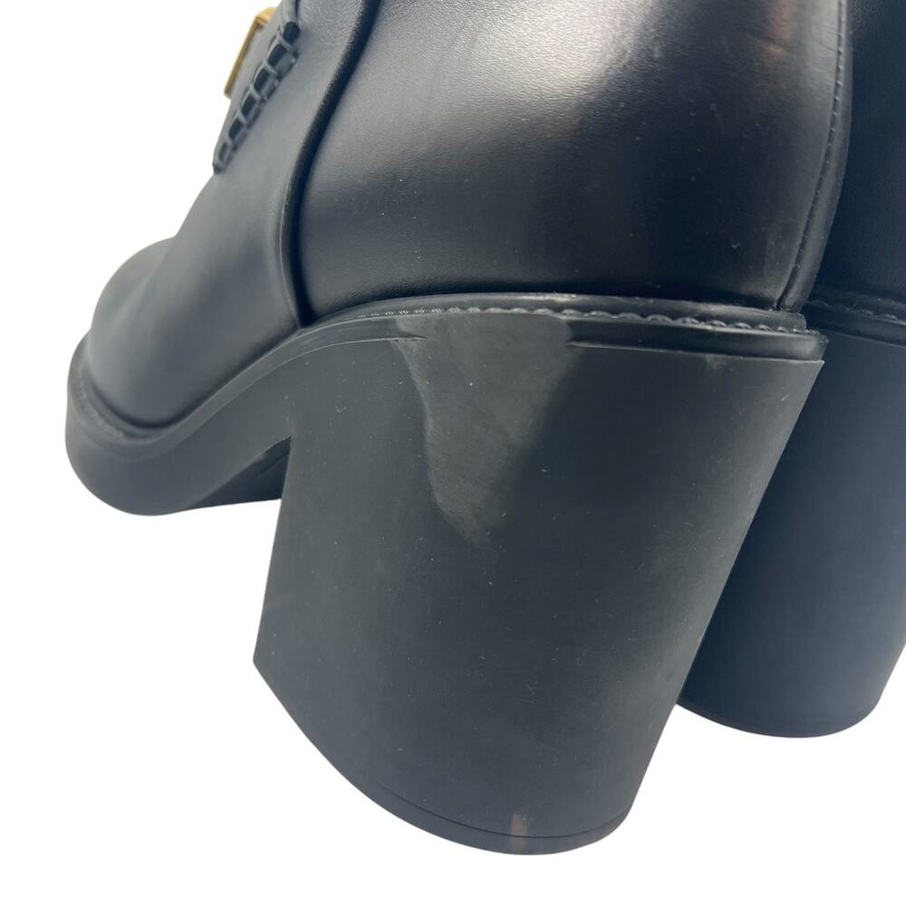 Gucci Logo Leather Platform Ankle Boots Black 40‎ - Picture 13 of 16